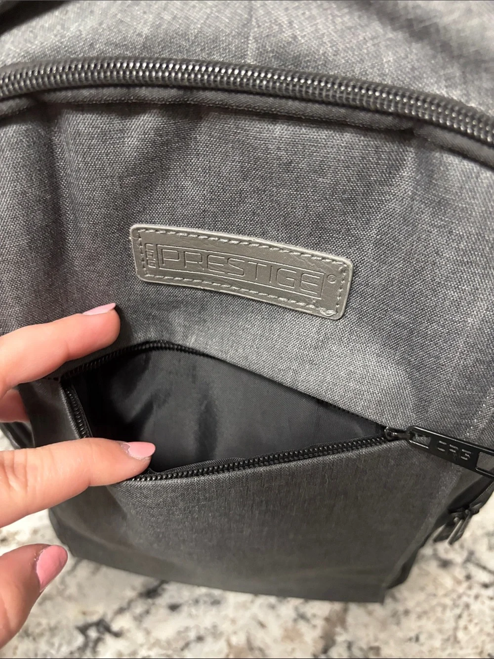 Gray Men's Backpack – Durable Everyday Laptop Bag